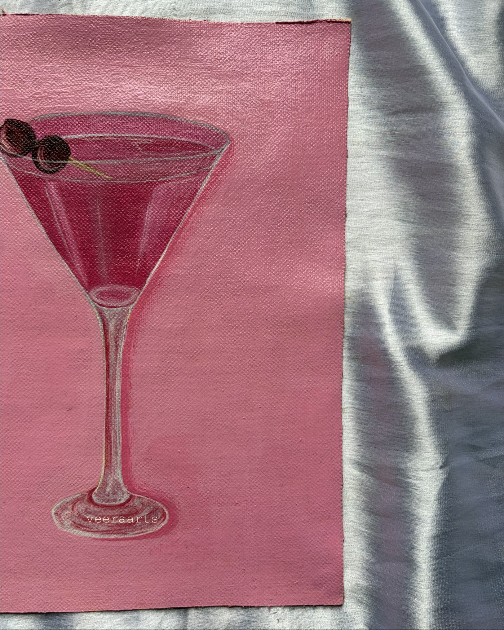 'The pink martini' - original painting
