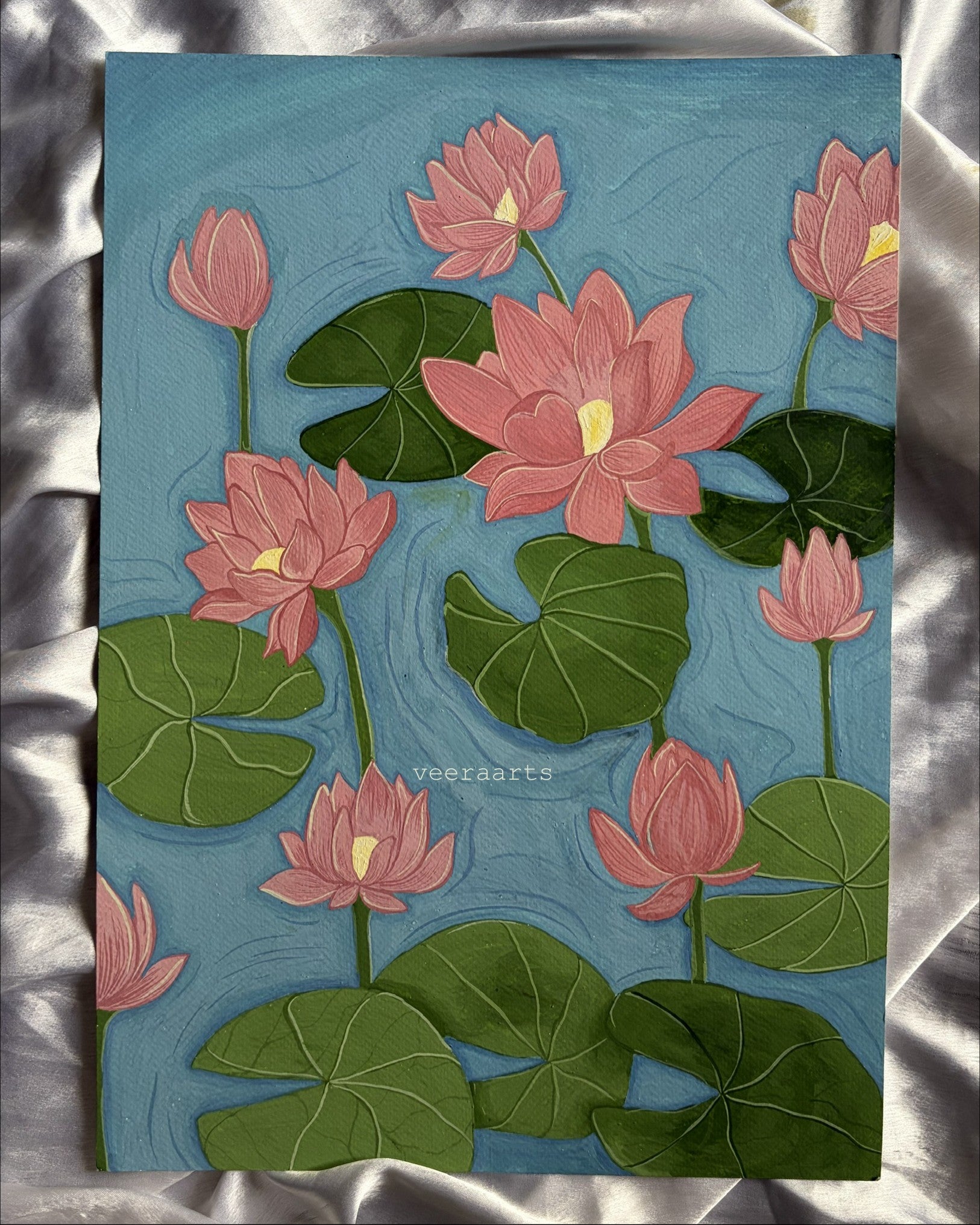 'Where lotus bloom'- original painting