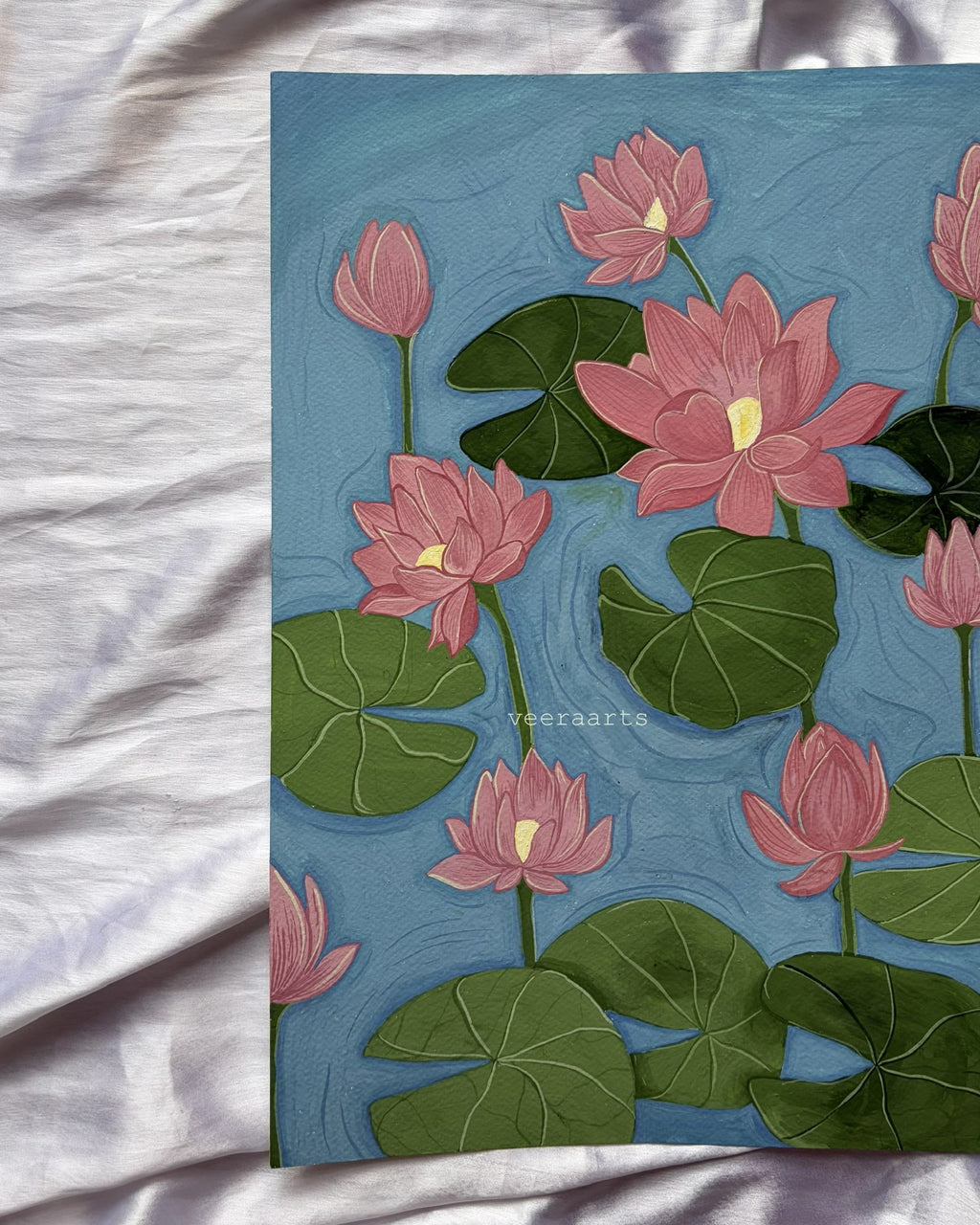 'Where lotus bloom'- original painting
