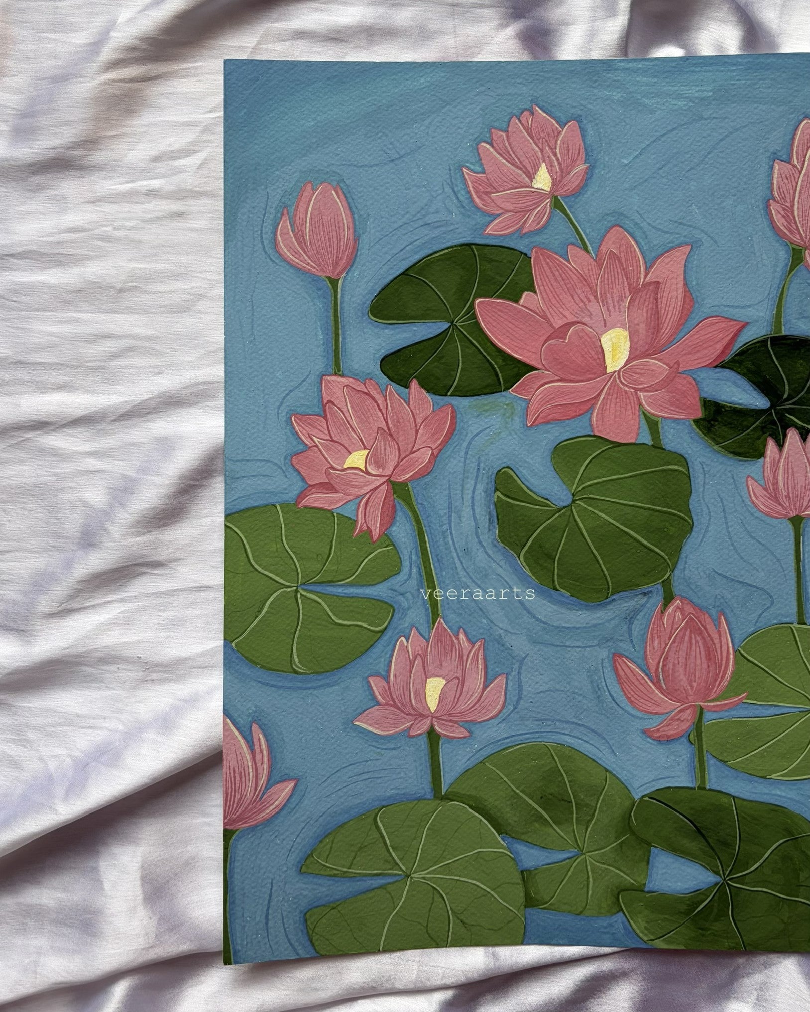 'Where lotus bloom'- original painting