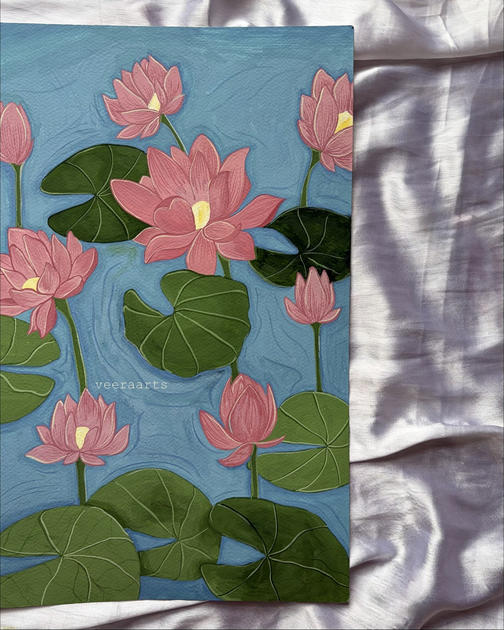'Where lotus bloom'- original painting